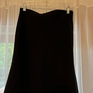 Banana Republic wool skirt with subtle hi-lo hem and trumpet cut